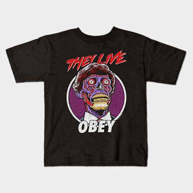 They Live, John Carpenter, Cult Classic Kids T-Shirt by PeligroGraphics